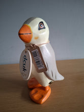 Load image into Gallery viewer, DCUK Puffings Baby Wooden Puffin Bird Named CARTER  Coastal Ornament
