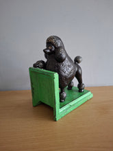 Load image into Gallery viewer, BOOKENDS Cast Iron Antiqued Pair of Black Poodle Bookends McGowan &amp; Rutherford
