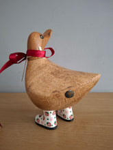 Load image into Gallery viewer, DCUK Wooden Ducky Duck Wild Strawberry Boots Named GRAHAM
