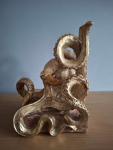 Load image into Gallery viewer, OCTOPUS Pair of Bookends McGowan and Rutherford Gold Effect Detailed Octopus Design
