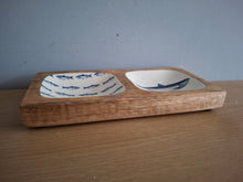 Load image into Gallery viewer, FISH Design Wooden Enamel Tray 20cm
