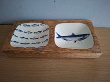 Load image into Gallery viewer, FISH Design Wooden Enamel Tray 20cm
