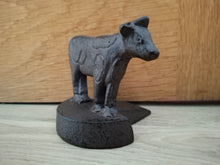Load image into Gallery viewer, CAST IRON COW DOORSTOP DOOR WEDGE
