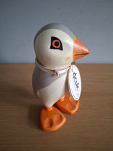 Load image into Gallery viewer, DCUK Puffings Baby Wooden Puffin Bird Named GARY Coastal Ornament
