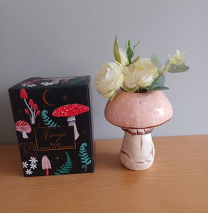 House of Disaster PINK FORAGE MUSHROOM VASE