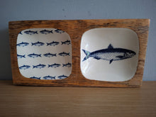 Load image into Gallery viewer, FISH Design Wooden Enamel Tray 20cm
