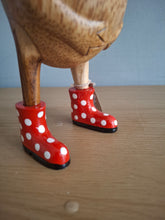 Load image into Gallery viewer, DCUK Jolly Frog Red Spotty Boots
