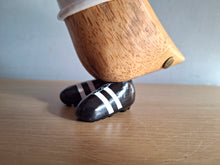 Load image into Gallery viewer, DCUK Football Wooden Duckling Duck Named ANDREW Wearing White New
