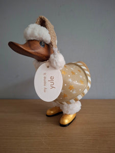 DCUK DUCKY GILDED CARAMEL DUCK NAMED YULE New Christmas 2025