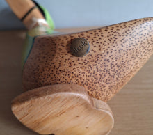 Load image into Gallery viewer, DCUK CYCLIST DUCK Named DORA Wooden Duckling Wearing Green
