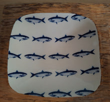 Load image into Gallery viewer, FISH Design Wooden Enamel Tray 20cm
