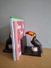 Load image into Gallery viewer, BOOKENDS Cast Iron Antiqued Toucan Bookends McGowan &amp; Rutherford
