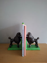 Load image into Gallery viewer, BOOKENDS Cast Iron Antiqued Pair of Black Poodle Bookends McGowan &amp; Rutherford
