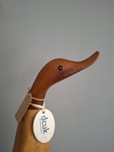 Load image into Gallery viewer, DCUK Wooden Duck Named AMANDA Green Floral Boots 35cm Free Gift Box
