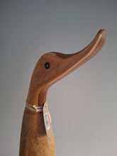 Load image into Gallery viewer, DCUK Wooden Duck Named Karen Green Floral Boots 35cm Free Gift Box
