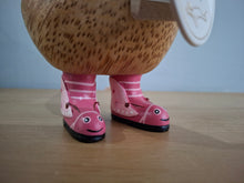 Load image into Gallery viewer, DCUK Duck Wild Welly PINK BUTTERFLY BOOTS Wooden Ducky Named KATHRYN
