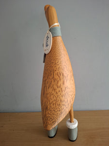 DCUK Alpine Duck Named HOLLY Grey Boots and Scarf Gift 30cm Tall