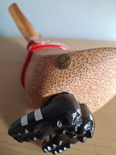 Load image into Gallery viewer, DCUK Football Wooden Duckling Duck Named PAUL Wearing Red  New
