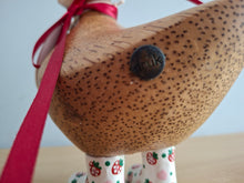 Load image into Gallery viewer, DCUK Wooden Ducky Duck Wild Strawberry Boots Named FREDDIE
