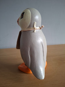 DCUK Puffings Baby Wooden Puffin Bird Named CARTER  Coastal Ornament