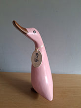 Load image into Gallery viewer, DCUK Pink Wooden Duckling Duck Named AVA New
