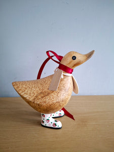 DCUK Wooden Ducky Duck Wild Strawberry Boots Named NATALIE