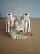 Load image into Gallery viewer, Village Pottery Aqua Ice Cream Parlour Tea Light House
