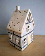 Load image into Gallery viewer, Village Pottery TUDOR HOUSE Tea Light Holder Ceramic Gift

