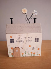 Load image into Gallery viewer, Wooden House Decoration This is Our Happy Place
