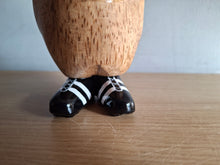 Load image into Gallery viewer, DCUK Football Wooden Duckling Duck Named PAUL Wearing Red  New

