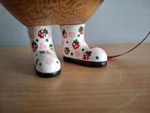 Load image into Gallery viewer, DCUK Wooden Ducky Duck Wild Strawberry Boots Named TIMOTHY

