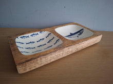 Load image into Gallery viewer, FISH Design Wooden Enamel Tray 20cm
