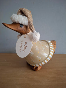 DCUK DUCK GILDED CARAMEL DUCKY NAMED HOPE New Christmas 2025