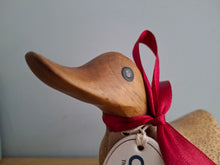 Load image into Gallery viewer, DCUK Wooden Ducky Duck Wild Strawberry Boots Named FREDDIE
