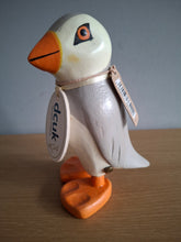 Load image into Gallery viewer, DCUK Puffings Baby Wooden Puffin Bird Named GARY Coastal Ornament
