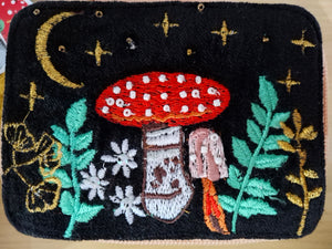 House of Disaster Black Mushroom Toadstool Jewellery Trinket Box