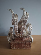 Load image into Gallery viewer, OCTOPUS Pair of Bookends McGowan and Rutherford SilverEffect Detailed Octopus Design
