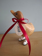 Load image into Gallery viewer, DCUK Wooden Ducky Duck Wild Strawberry Boots Named GRAHAM
