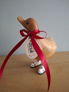 DCUK Wooden Ducky Duck Wild Strawberry Boots Named GRAHAM