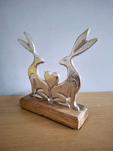 RABBIT and HEART DECORATION