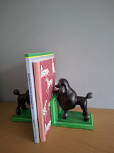 Load image into Gallery viewer, BOOKENDS Cast Iron Antiqued Pair of Black Poodle Bookends McGowan &amp; Rutherford
