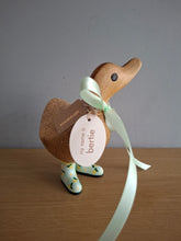 Load image into Gallery viewer, DCUK Wooden Ducky Duck Lemon Boots Named BERTIE
