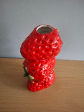 Load image into Gallery viewer, McGowan &amp; Rutherford CERAMIC STRAWBERRY STEM VASE Mother Day Gift
