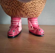Load image into Gallery viewer, DCUK Duck Wild Welly PINK BUTTERFLY BOOTS Wooden Ducky Named CAMILLA
