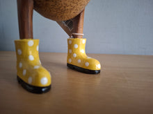 Load image into Gallery viewer, DCUK Jolly Frog Yellow Spotty Boots
