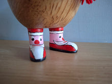 Load image into Gallery viewer, DCUK DUCKY Santa Hat and Boots Christmas Wooden Duck Named CHRIS
