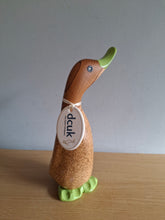 Load image into Gallery viewer, DCUK Green Colour Splash Duckling Wooden Duck Named AMELIA New

