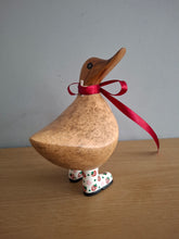 Load image into Gallery viewer, DCUK Wooden Ducky Duck Wild Strawberry Boots Named GRAHAM
