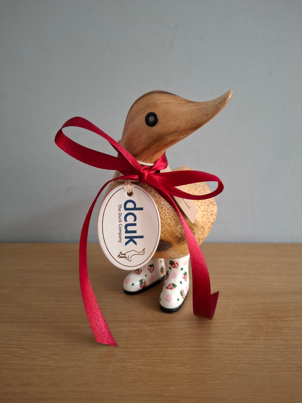 DCUK Wooden Ducky Duck Wild Strawberry Boots Named TIMOTHY
