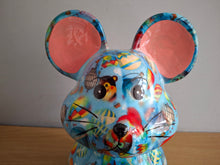 Load image into Gallery viewer, Pomme Pidou MARTHA MOUSE Money Box Decoupage Ceramic Piggy Bank With Stopper NEW
